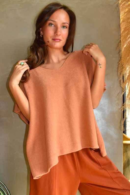Conrad Cap Sleeve Tank Amber Glow