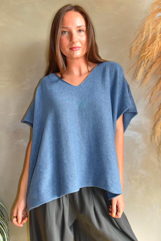 Conrad Cap Sleeve Tank Dark Denim