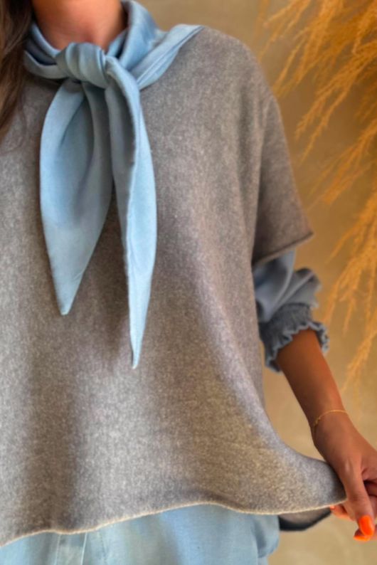 Conrad Cap Sleeve Tank Mid Grey Marl