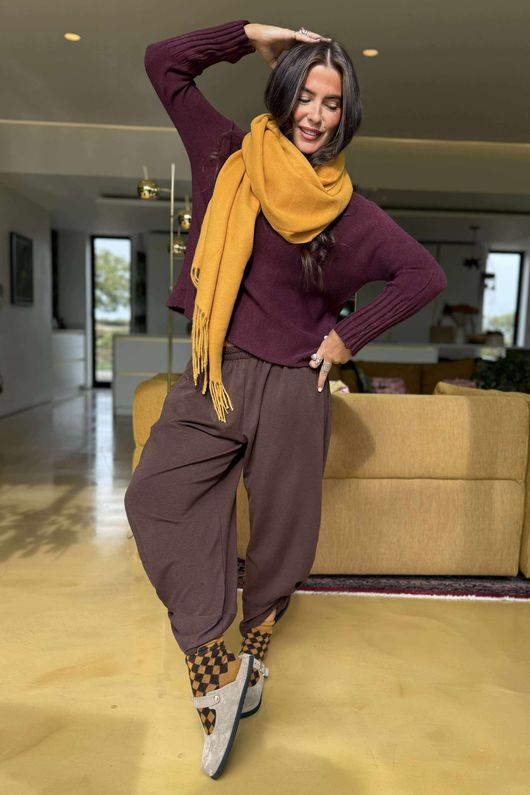 Conrad Classic Turtle Neck Knit Aubergine /15=