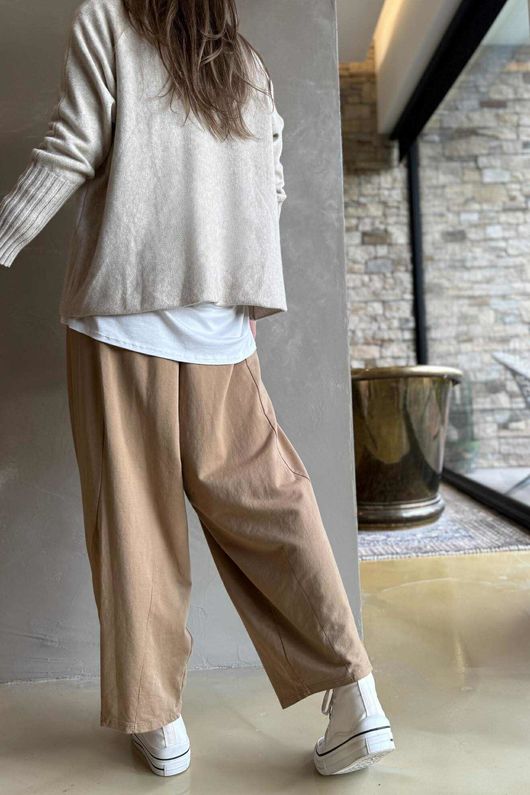 Conrad Classic Turtle Neck Knit Stone Marl