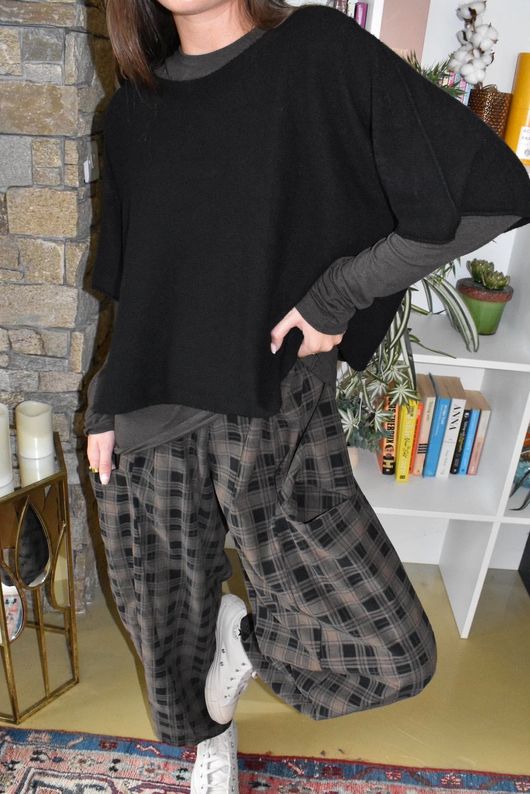 Conrad Layer Knit Black 