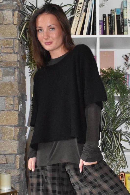 Conrad Layer Knit Black 