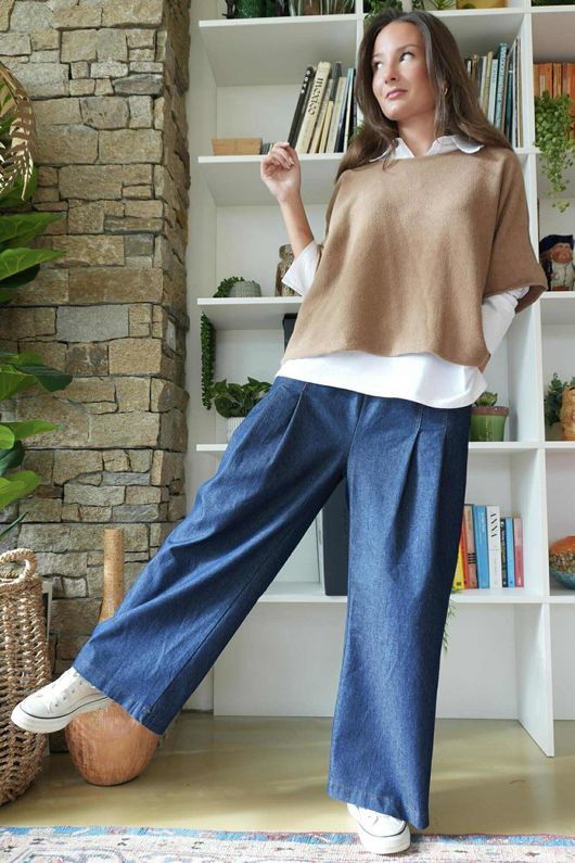 Conrad Layer Knit Camel 