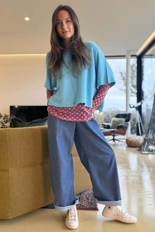 Conrad Layer Knit Capri Blue /27