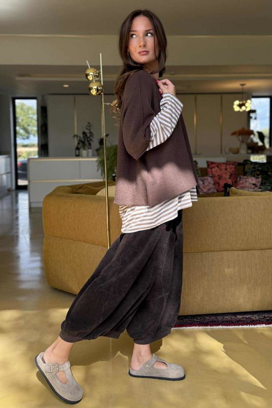 Conrad Layer Knit Chocolate