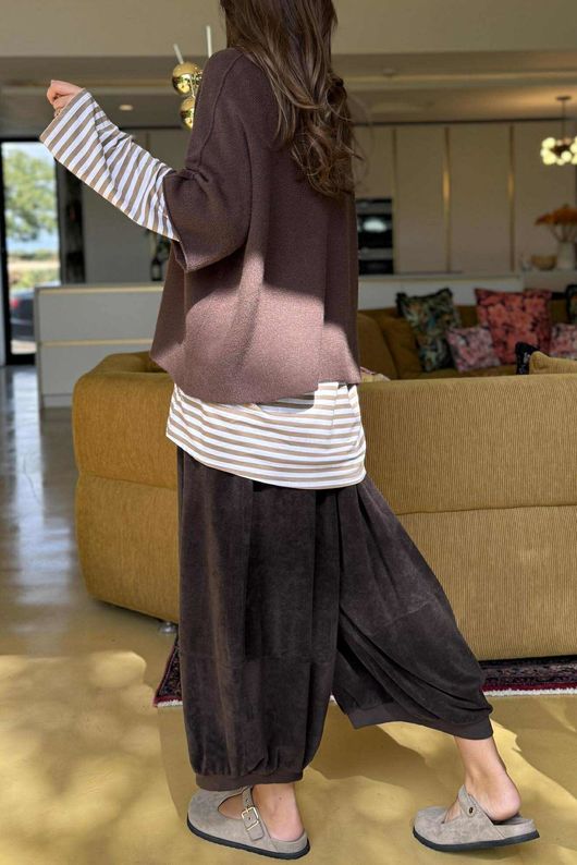 Conrad Layer Knit Chocolate