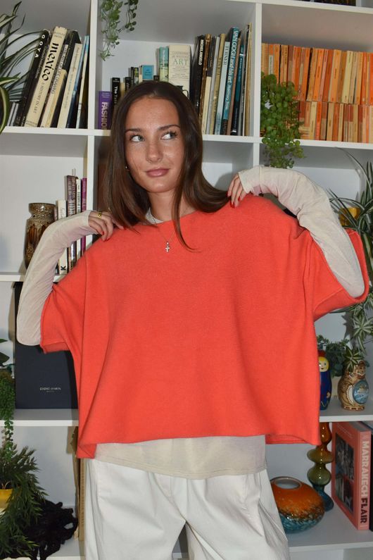 Conrad Layer Knit Coral 