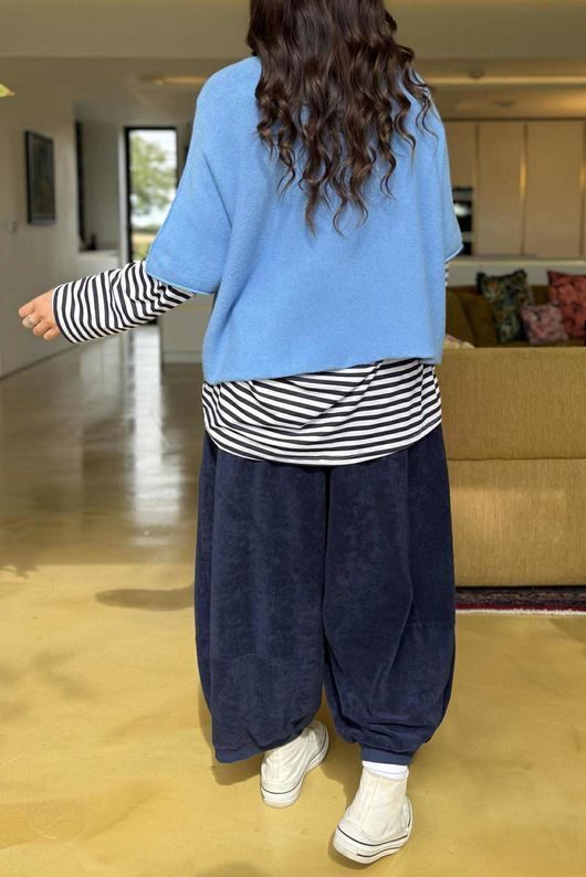 Conrad Layer Knit Cornflower