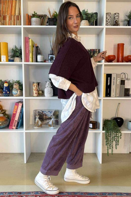 Conrad Layer Knit Damson