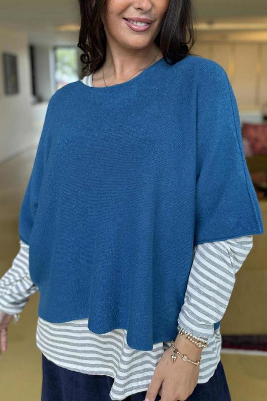 Conrad Layer Knit Deep Teal