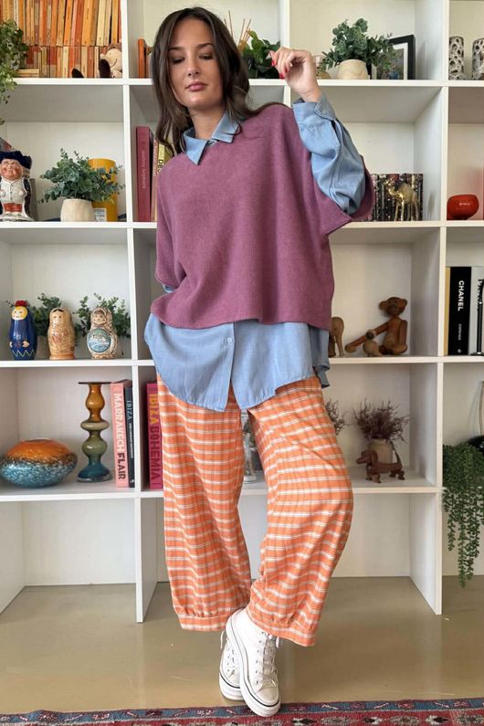 Conrad Layer Knit Dusky Rose 