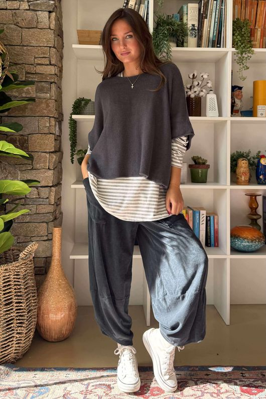 Conrad Layer Knit Graphite