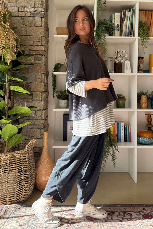 Conrad Layer Knit Graphite