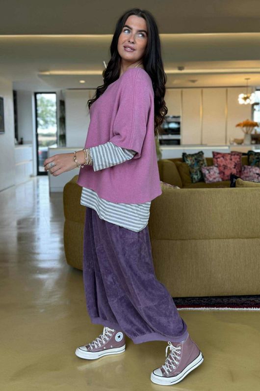 Conrad Layer Knit Indian Pink