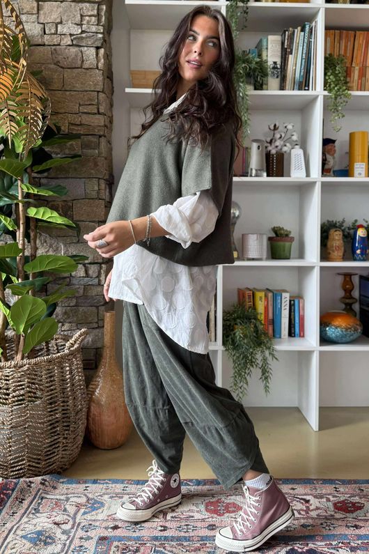 Conrad Layer Knit Khaki