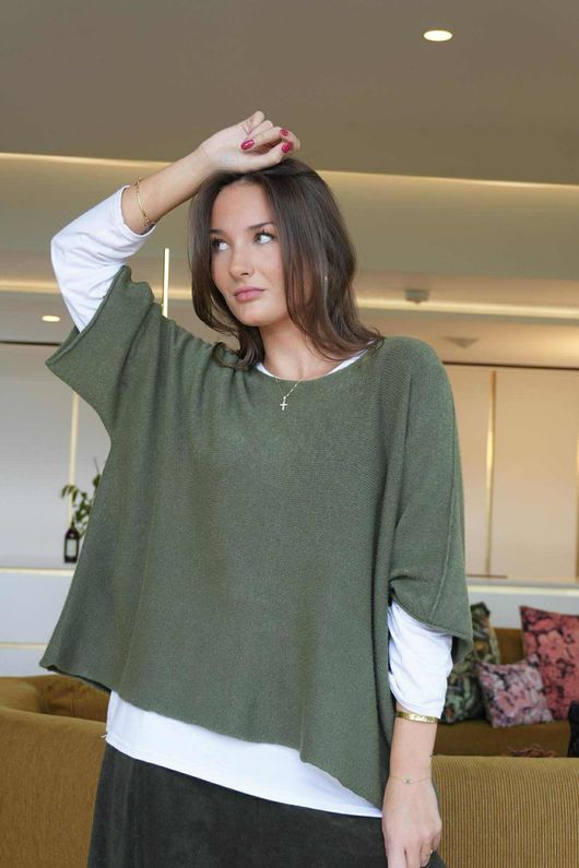 Conrad Layer Knit Khaki - 