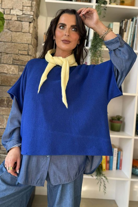 Conrad Layer Knit Lapis 