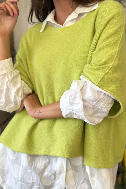 Conrad Layer Knit Lime /10=