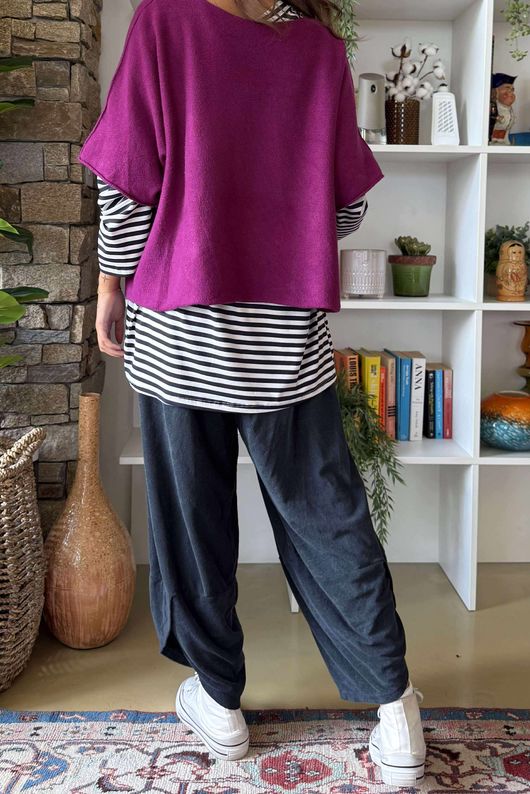 Conrad Layer Knit Magenta