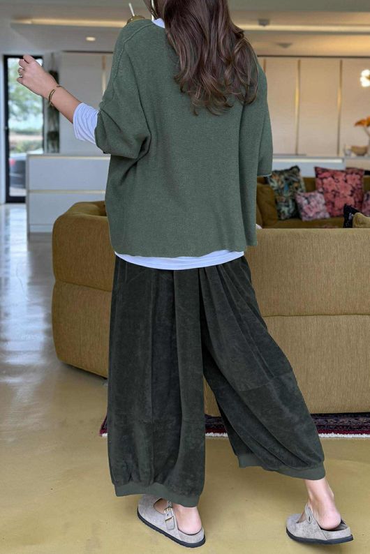 Conrad Layer Knit Moss