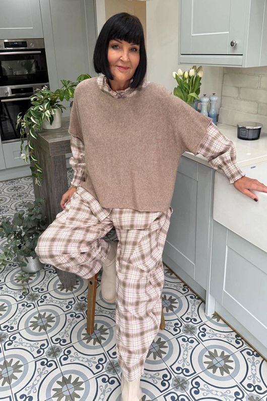 Conrad Layer Knit Mocha Marl 