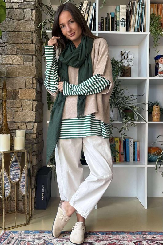 Conrad Layer Knit Oatmeal Marl 