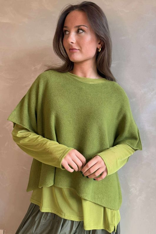 Conrad Layer Knit Olive -