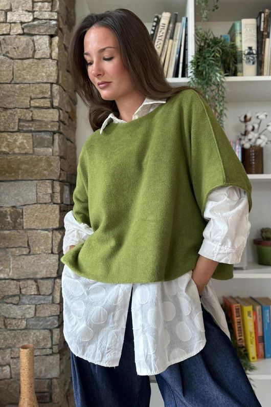 Conrad Layer Knit Olive 