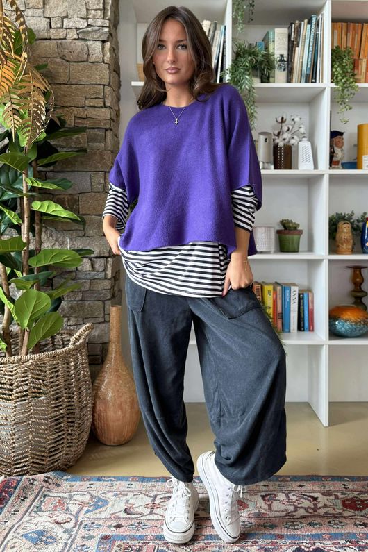 Conrad Layer Knit Purple Rain
