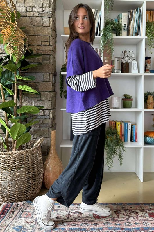 Conrad Layer Knit Purple Rain