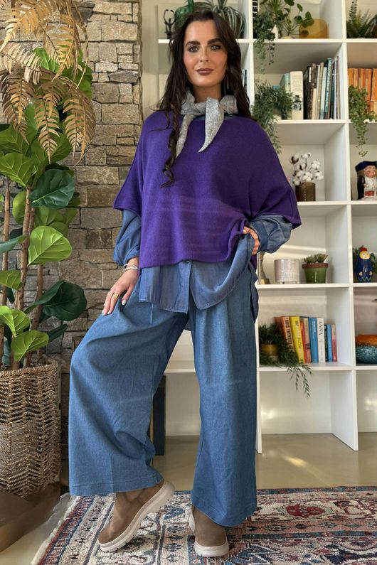 Conrad Layer Knit Purple Rain 