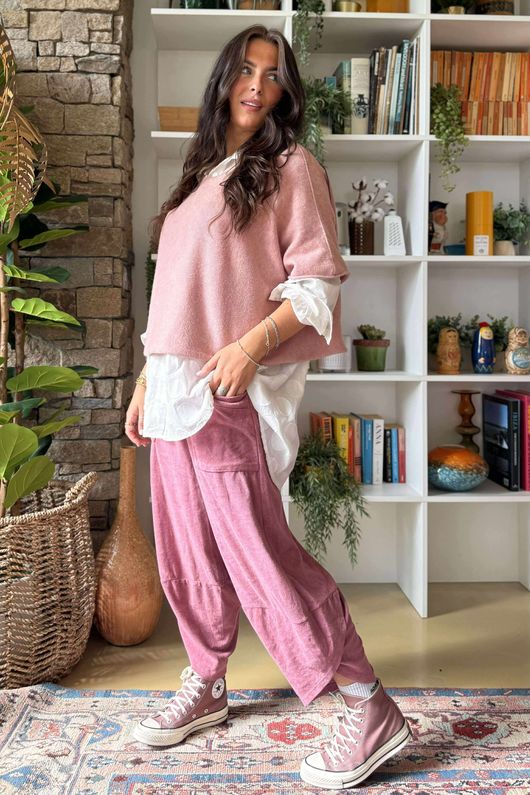 Conrad Layer Knit Rose Marl
