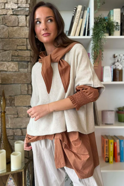 Conrad Layer Knit Stone 