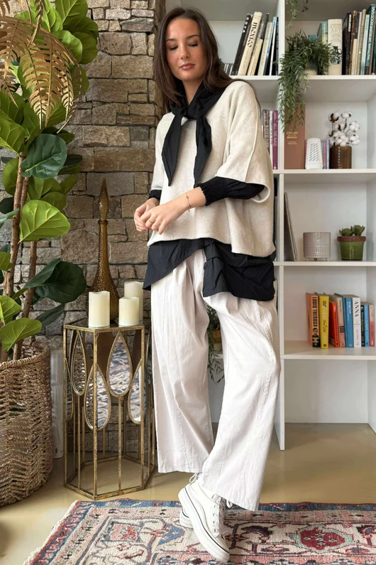 Conrad Layer Knit Stone 