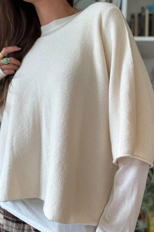 Conrad Layer Knit Vanilla