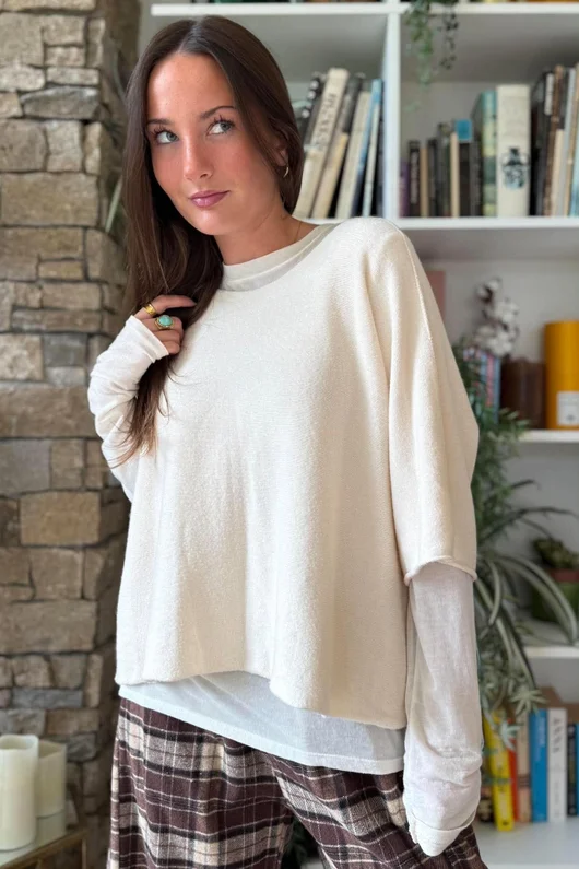 Conrad Layer Knit Vanilla