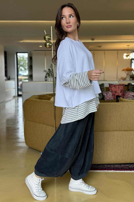Conrad Layer Knit White