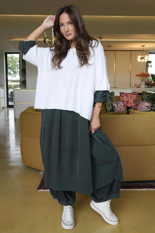 Conrad Layer Knit White