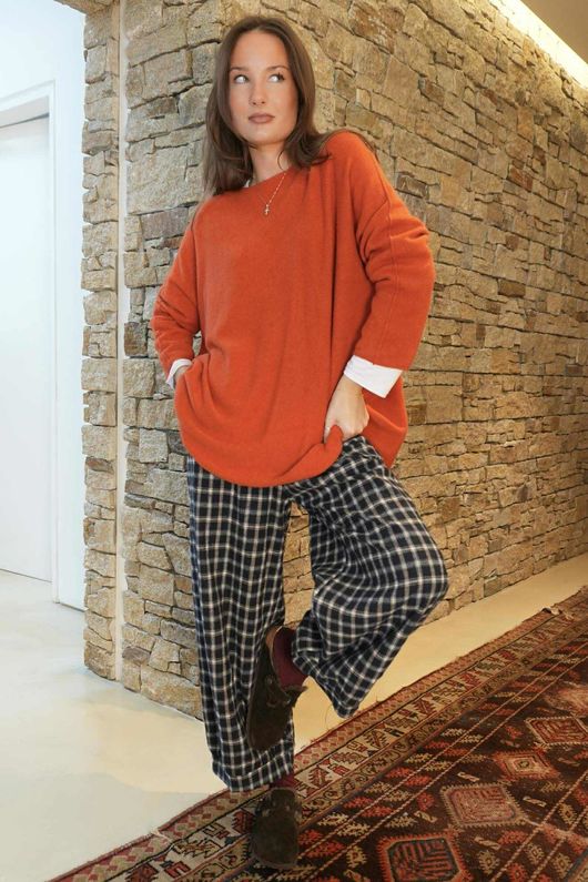 Conrad Oversized Boxy Knit Ginger /20=
