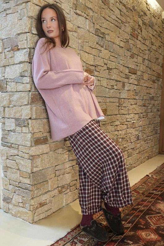 Conrad Oversized Boxy Knit Indian Rose /20=