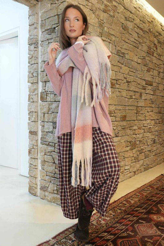 Conrad Oversized Boxy Knit Indian Rose /20=