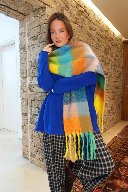 Conrad Oversized Boxy Knit Lapis /20=