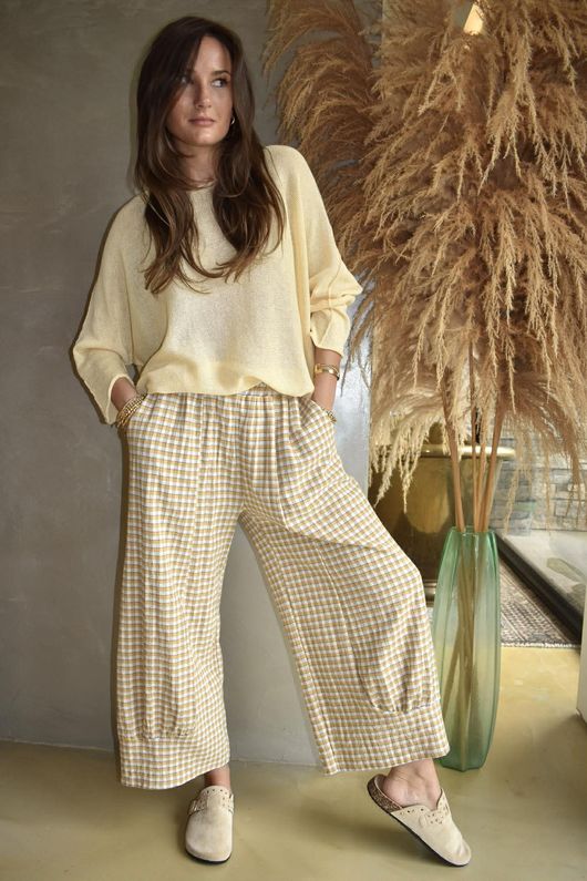 Conrad Slouch Cotton Knit Custard /10=