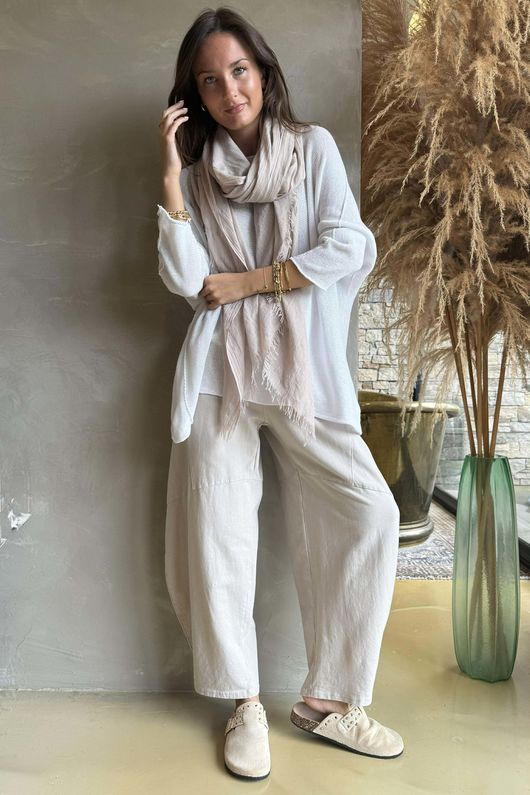 Conrad Slouch Cotton Knit White 