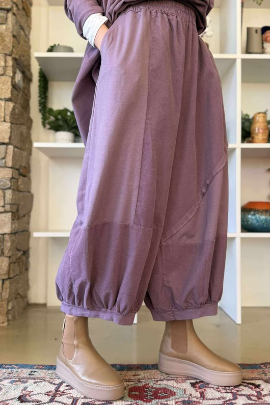 Cooper Needlecord Panel Bloom Pant Dewberry