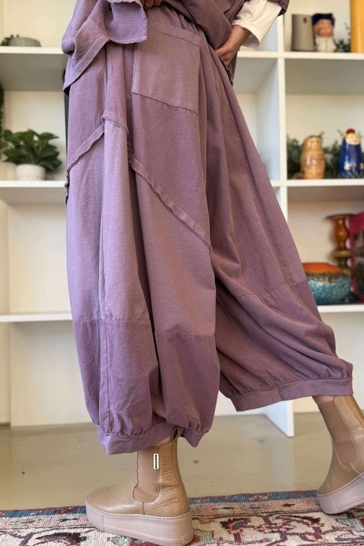 Cooper Needlecord Panel Bloom Pant Dewberry