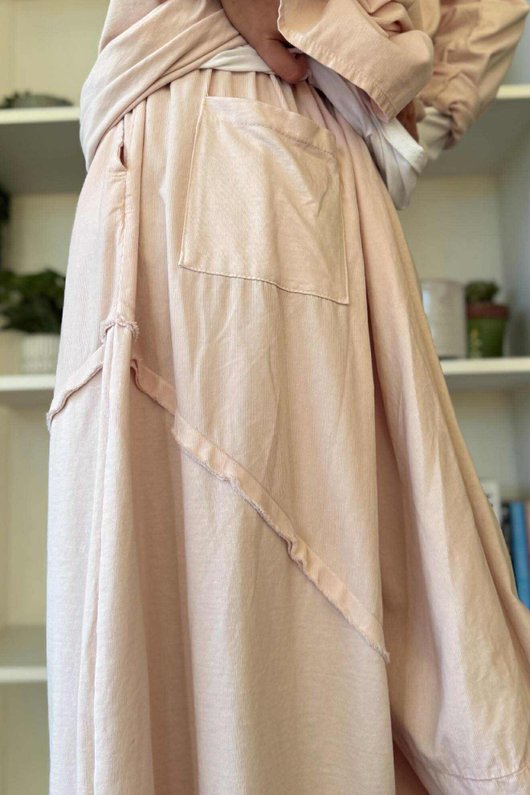 Cooper Needlecord Panel Bloom Pant Rosewater /8=