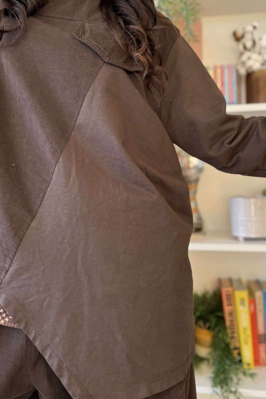 Cooper Needlecord Panel Top Coffee Bean /12=