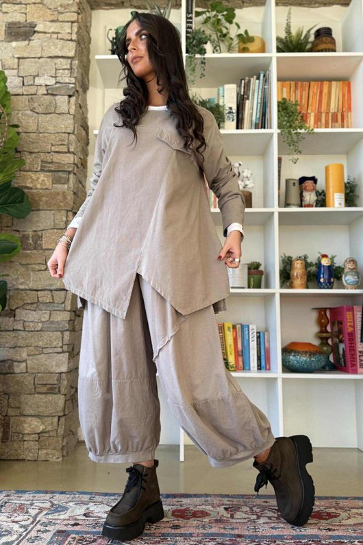 Cooper Needlecord Panel Top Mocha